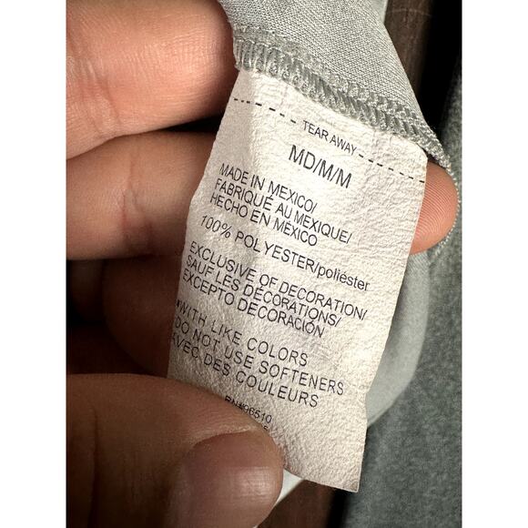 Under Armour Loose Fit HeatGear UA Tech 1/2 Zip Long Sleeve Gray Mens Medium EUC - Picture 5 of 8